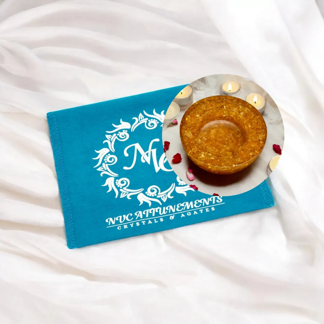 Citrine Orgonite Candle Holder