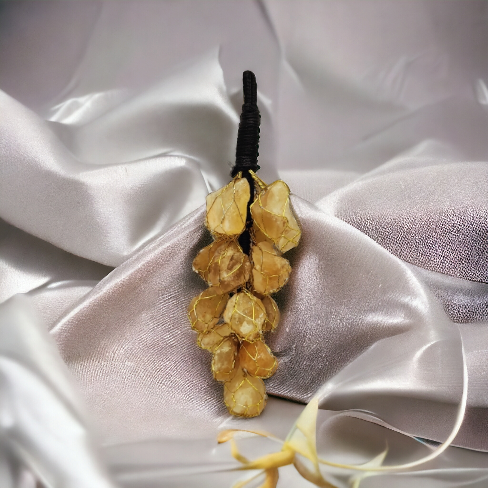 citrine crystal hanging