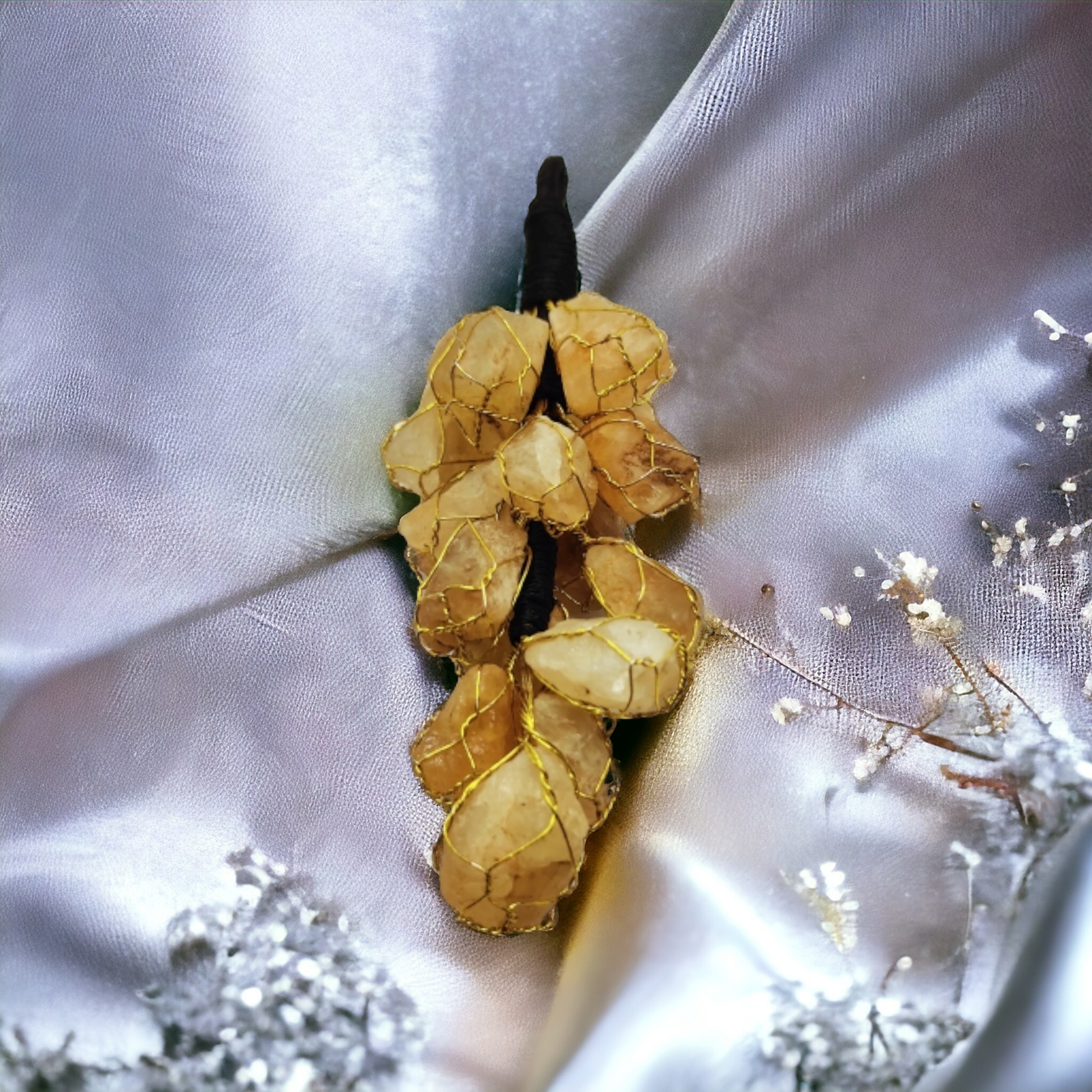 citrine crystal hanging