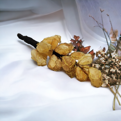 citrine crystal hanging