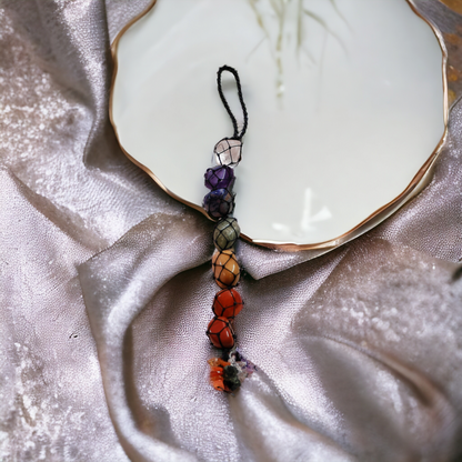Seven Chakra Natural Crystal Stone Wall Hanging