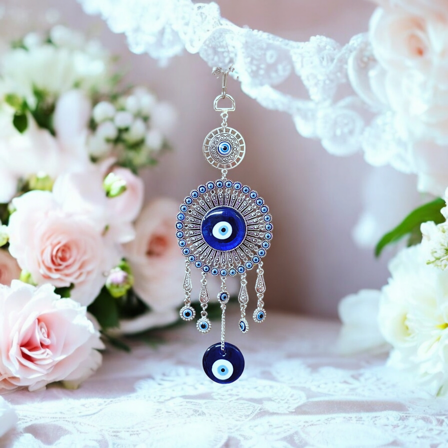 Sunflower Evil Eye Wall Door Hanging