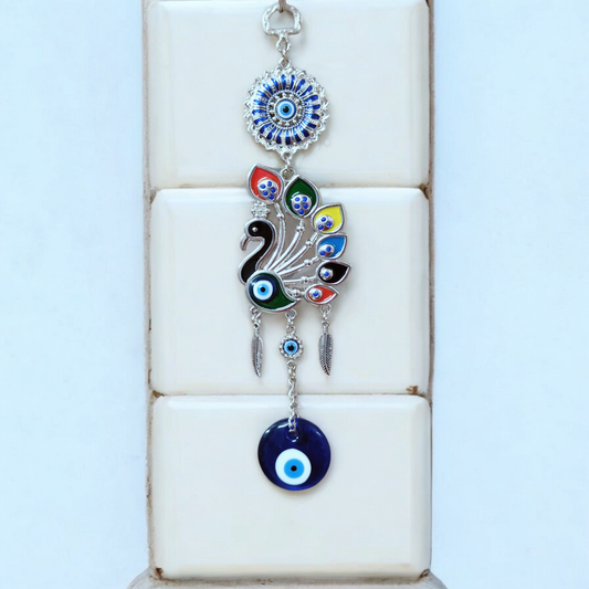 Peacock Evil Eye Wall Hanging
