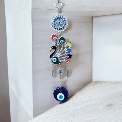 Peacock Evil Eye Wall Hanging