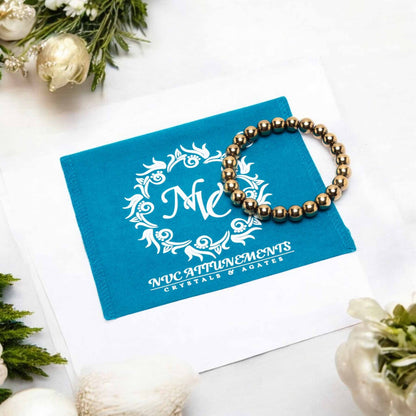 Pyrite Bracelet – 8mm | Wealth & Abundance Booster