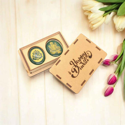 Green Jade Ganeshji  Laxmiji Gift Box | Spiritual Diwali Gift Box