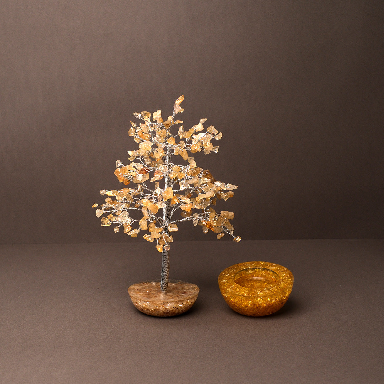 Citrine Combo (Tree & Candle Holder)