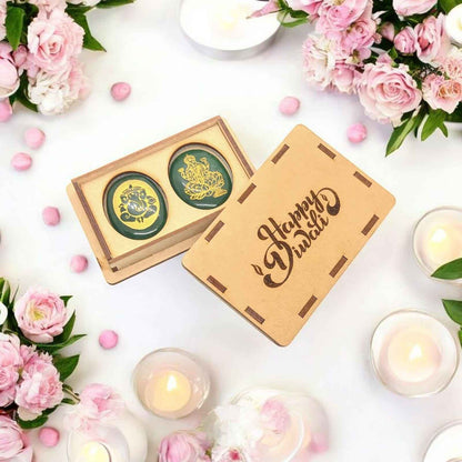 Green Jade Ganeshji  Laxmiji Gift Box | Spiritual Diwali Gift Box