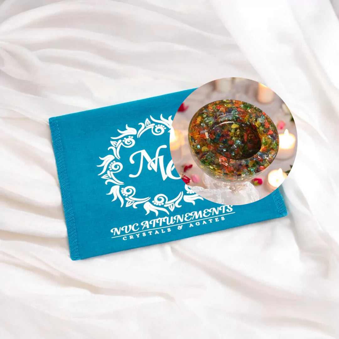 Seven Chakra Orgonite Candle Holder